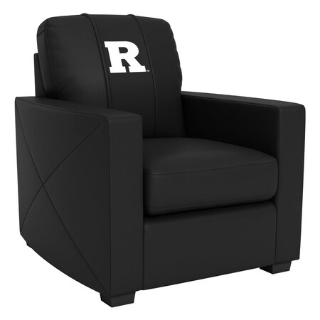 Dreamseat Silver Club Chair with Rutgers Scarlet Knights White Logo XZ7759002CHCDBK-PSCOL13816